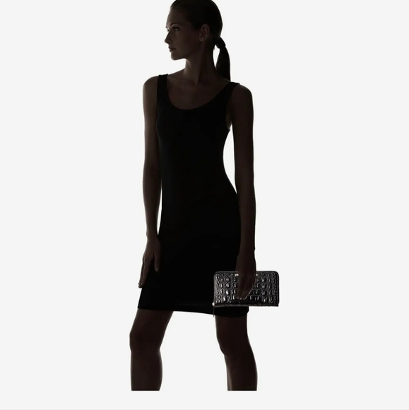 Brahmin Croc Embossed Leather Full Zippered Wallet - Picture 5 of 13